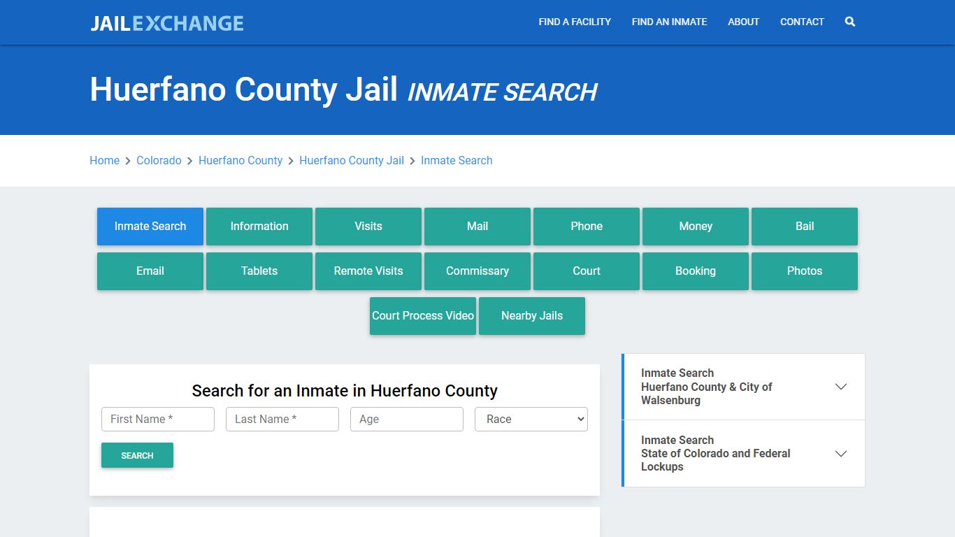 Huerfano County Jail, CO Inmate Search: Roster & Mugshots