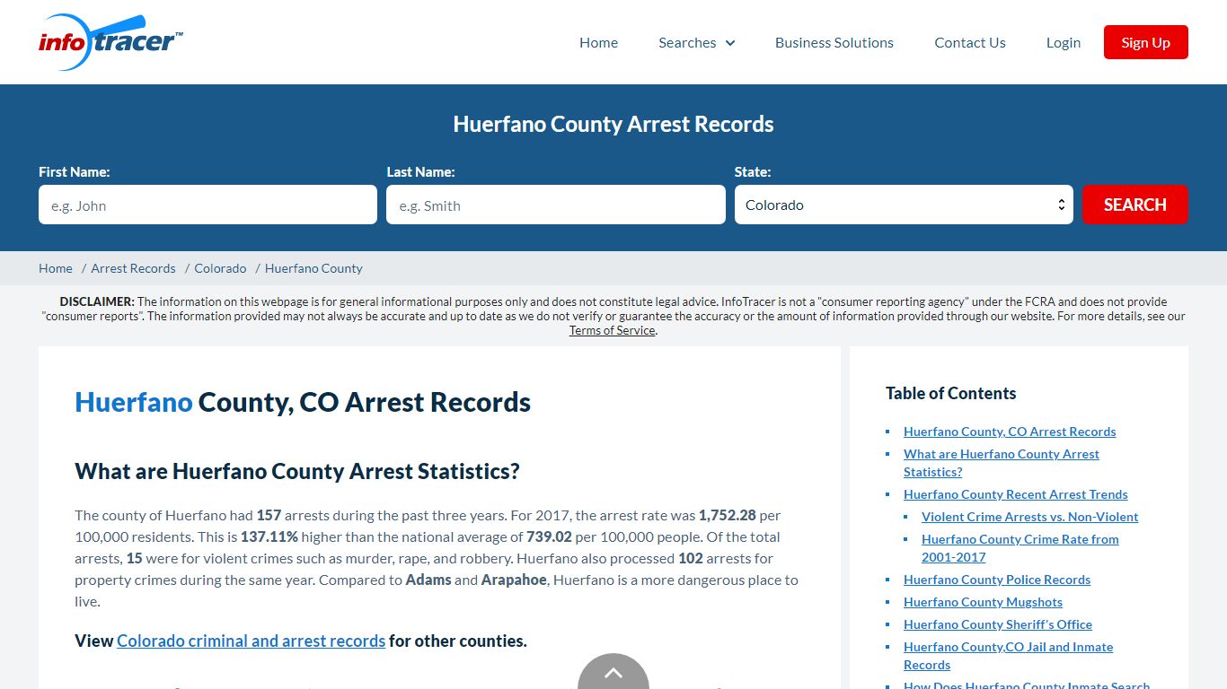 Huerfano County, CO Arrests, Mugshots & Jail Records - InfoTracer