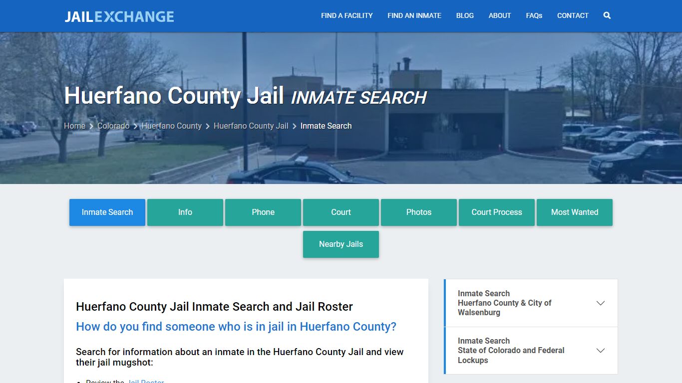 Inmate Search: Roster & Mugshots - Huerfano County Jail, CO